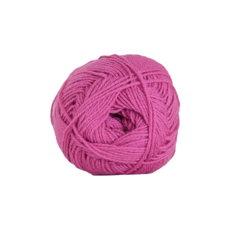 Hjertegarn Lana Cotton 212 - Bomullsgarn - Merino Garn - fv 9130 Pink