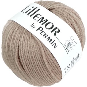 Lillemor Permin 100% kologisk Hndlavet Merinouldgarn Fv 882802 Lys Beige