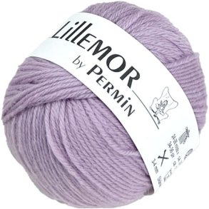 Lillemor Permin 100% kologisk Hndlavet Merinouldgarn Fv 882804 Lys Lilla