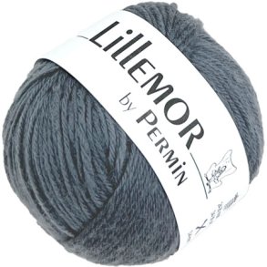 Lillemor Permin 100% kologisk Hndlavet Merinouldgarn Fv 882806 Antracit