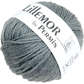 Lillemor Permin 100% kologisk Hndlavet Merinouldgarn Fv 882807 Gr