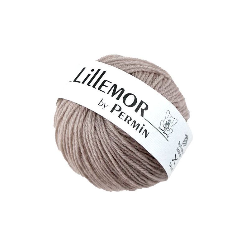 Lillemor Permin 100% kologisk Hndlavet Merinouldgarn Fv 882811 Beige