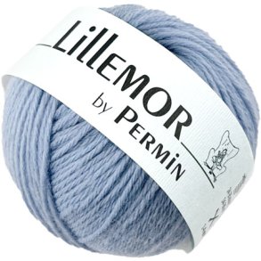 Lillemor Permin 100% kologisk Hndlavet Merinouldgarn Fv 882813 Baby Blue
