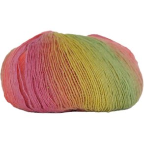 Hjertegarn Long Colors - Mjukt ullgarn - Fv 606 Mangfrgad