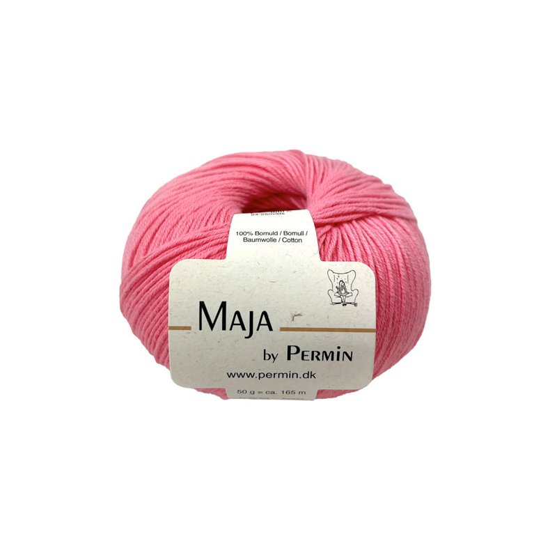 Maja Permin - 100% Bomullsgarn Fv 880364 Pink