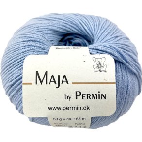 Maja Permin - 100% bomullsgarn Fv 880360 Ljusbltt