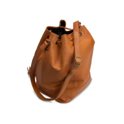 Muud Marina - Hndlavet bttepose i lder Whisky Farvet