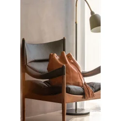 Muud Marina - Hndlavet bttepose i lder Whisky Farvet