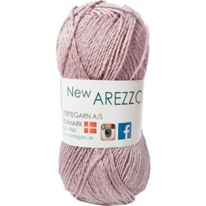 New Arezzo Hjertegarn - Bambusgarn - Hrgarn - Bomuldsgarn - Fv 1505 Lavendel