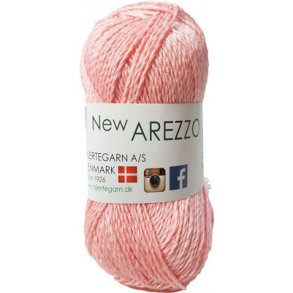 New Arezzo Hjertegarn - Bambusgarn - Hrgarn - Bomuldsgarn - Fv 1511 Lys Pink