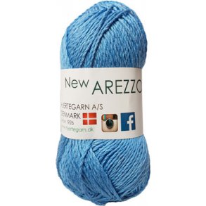 New Arezzo Hjertegarn - Bambusgarn - Hrgarn - Bomuldsgarn - Fv 4030 Lys Bl