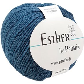 Permin Esther Garn - fv 883410 Mrk Petrol
