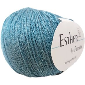 Permin Esther Garn - fv 883408 Hav Bl
