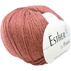 Permin Esther Garn - fv 883415 Mrk Gammal Rosa