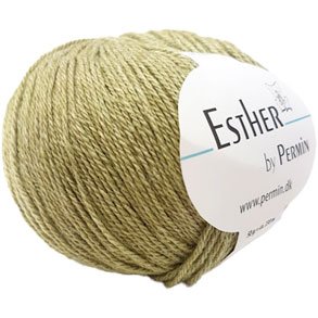 Permin Esther Garn - fv 883422  Lime
