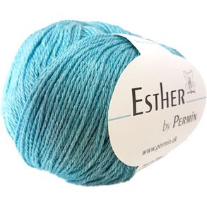 Permin Esther Garn - fv 883423 Aqua Grn