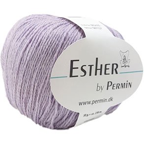 Permin Esther Garn - fv 883425 Ljus Lilla