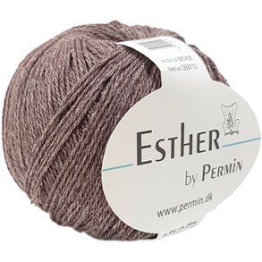 Permin Esther Garn - fv 883428 Mellem Brun