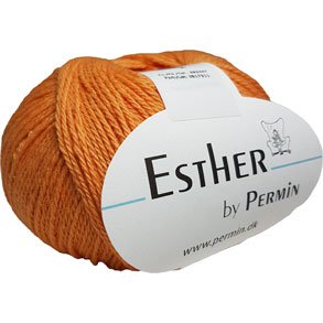 Permin Esther Garn -fv 883447 Orange