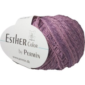 Permin Esther Garn - fv 883982 Lilla Rosa