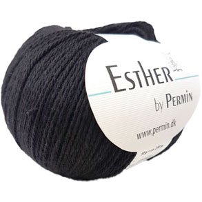 Permin Esther Garn - fv 883421 Svart