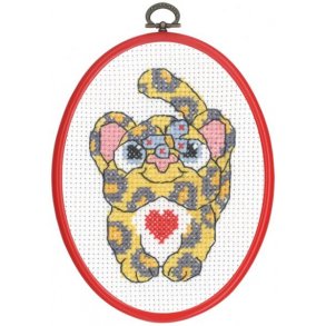 Broderi - Rknar broderi fr barn - 92-5841 med Leopard