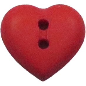 KNAPPAR 2 HL 15 MM HJRTA RD - 18464-15-0002