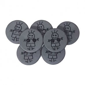 Plastknapper til drenge - 18313-15 mm-0005- Gr