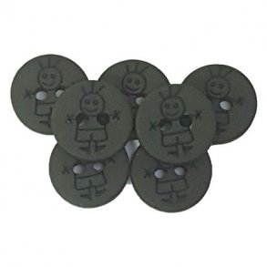 Plastknappar fr pojkar - 18313-15 mm-0006- Arm