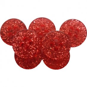 Silverrd plastknapp 4 hl 15 mm-18429-15-0003