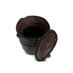 Strikketaske - Strikkeopbevaring Muud Lder Taske Fv Sort - Saturn XL QB-2530R9