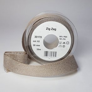 Fiskbens Lurex Band 25 mm Silver Fv 02