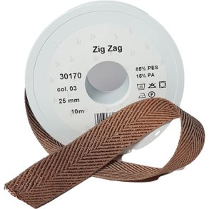 Fiskbens Lurex Band 25 mm Brons Fv 03