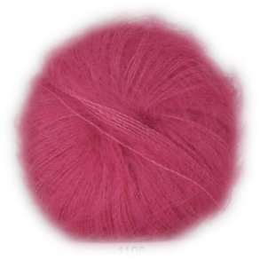 Hjertegarn Silk Kid Mohair Garn - fv 1106 Lys Pink