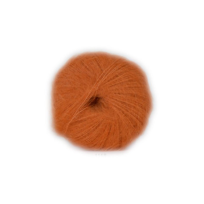 Hjertegarn Silk Kid Mohair Garn - fv 1118 Orange