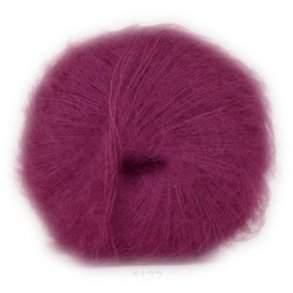 Hjertegarn Silk Kid Mohair Garn - fv 1132 Mrk Pink