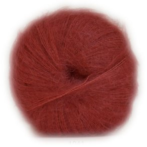 Hjertegarn Silk Kid Mohair Garn - fv 1041 Brndt Orange