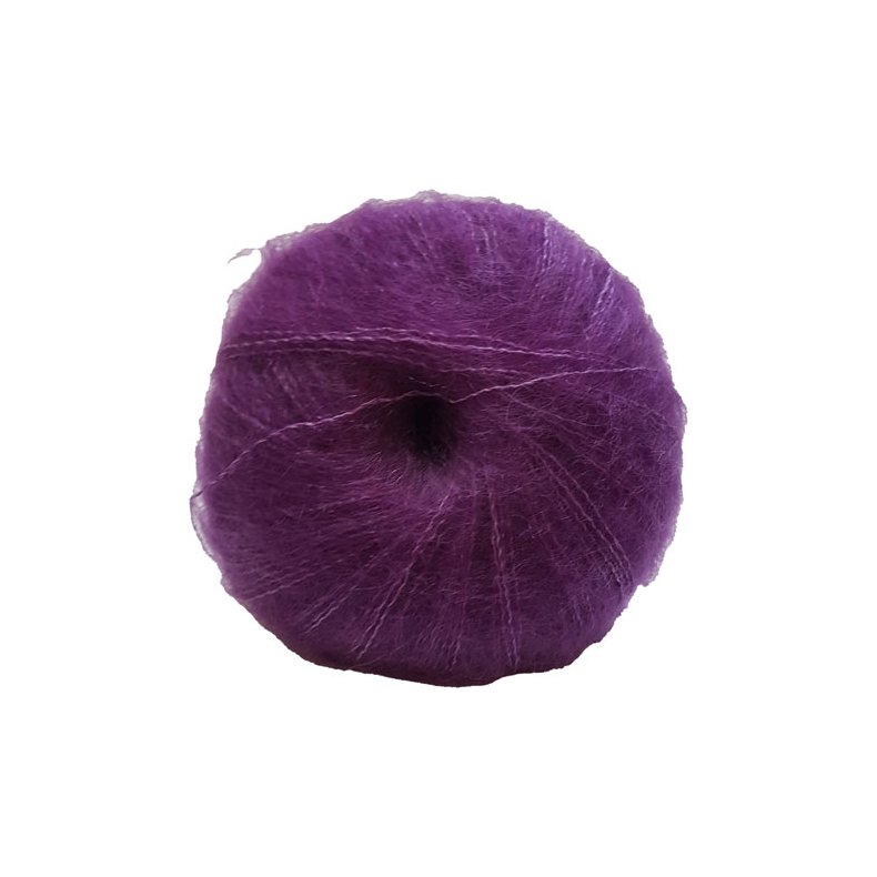 Hjertegarn Silk Kid Mohair Garn - fv 1052 Lila