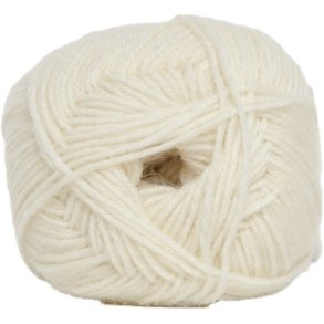 Sock 4 - Strumpgarn - Ullgarn -  fv 075 Rvit