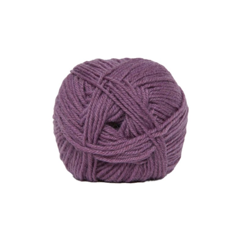 Sock 4 - Strmpegarn - Uldgarn - fv 6973 Mrk Gammel Rosa