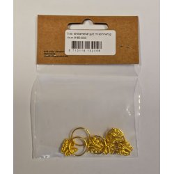 Strikkemarkrer/Maskemarkrer M Sommerfugle Guld 5 STK - 8160-0003