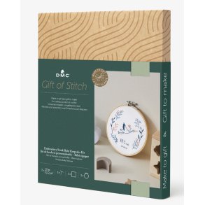 DMC Mindful Making Broderi Kit Korssting Personligt Fdselsgave Med Stork