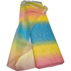 Tyll - Regnbgsfrgad tyll 140 cm bredd