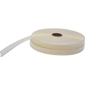 Kardborreband -  20 mm vit sjlvhftande