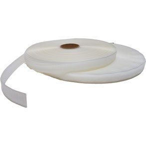 Velcrobånd - Burrebånd - 20 mm hvid uden på tilbud
