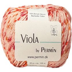 Viola Permin - Flerfarvet Bomuldsgarn - fv 889202