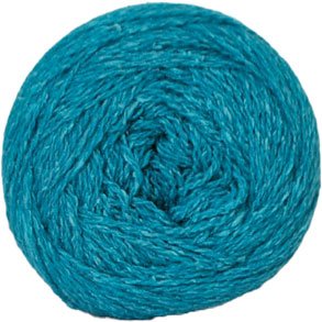 Hjertegarn Wool silk garn - fv 3021 Mrk Turkos