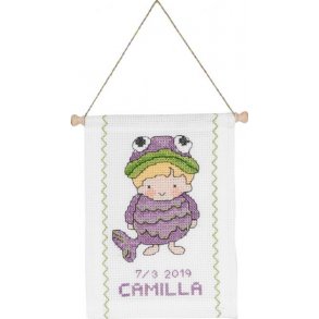 Permin Broderikit Stjernetegn Fisk 18 x 25 cm - 13-8812