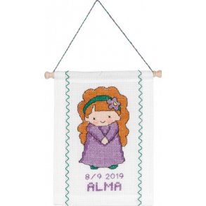 Permin Broderikit Stjernetegn Jomfru 18 x 25 cm - 13-8818