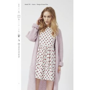 Strikkeh�fte 177 model Karina Lang Cardigan med lommer